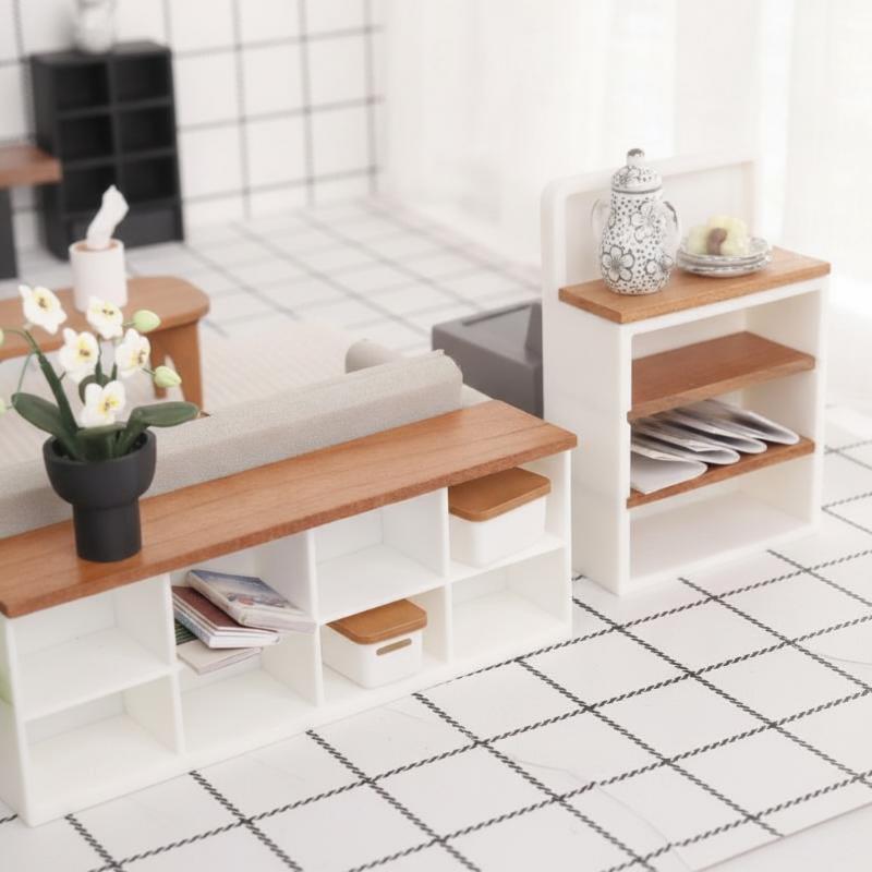 Home Improvement Furniture - Miniaturowy kredens/szafka pod telewizor 1/12, regał