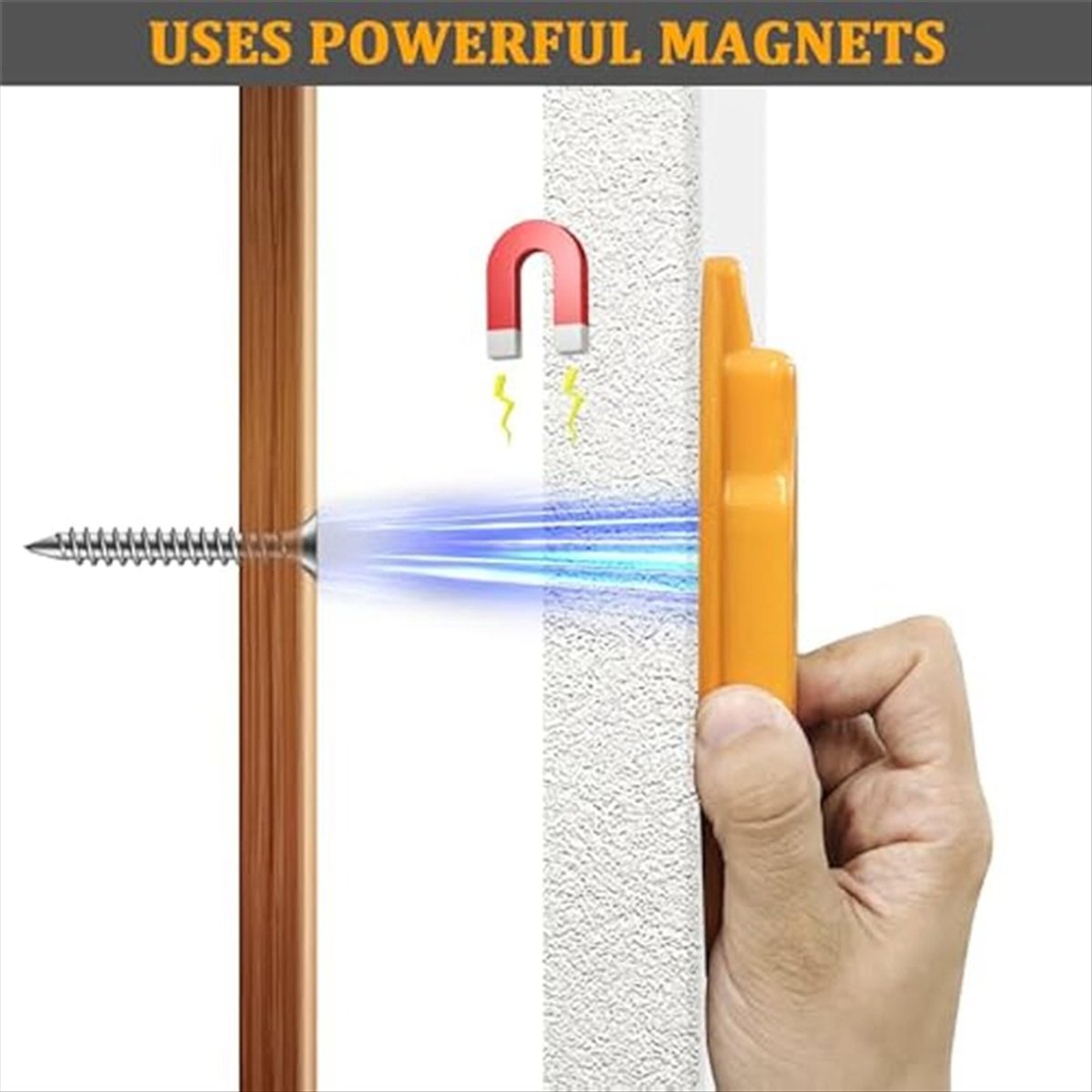Stud Finder Magnetic - 4 SZT. Magnetyczny lokalizator listew, do