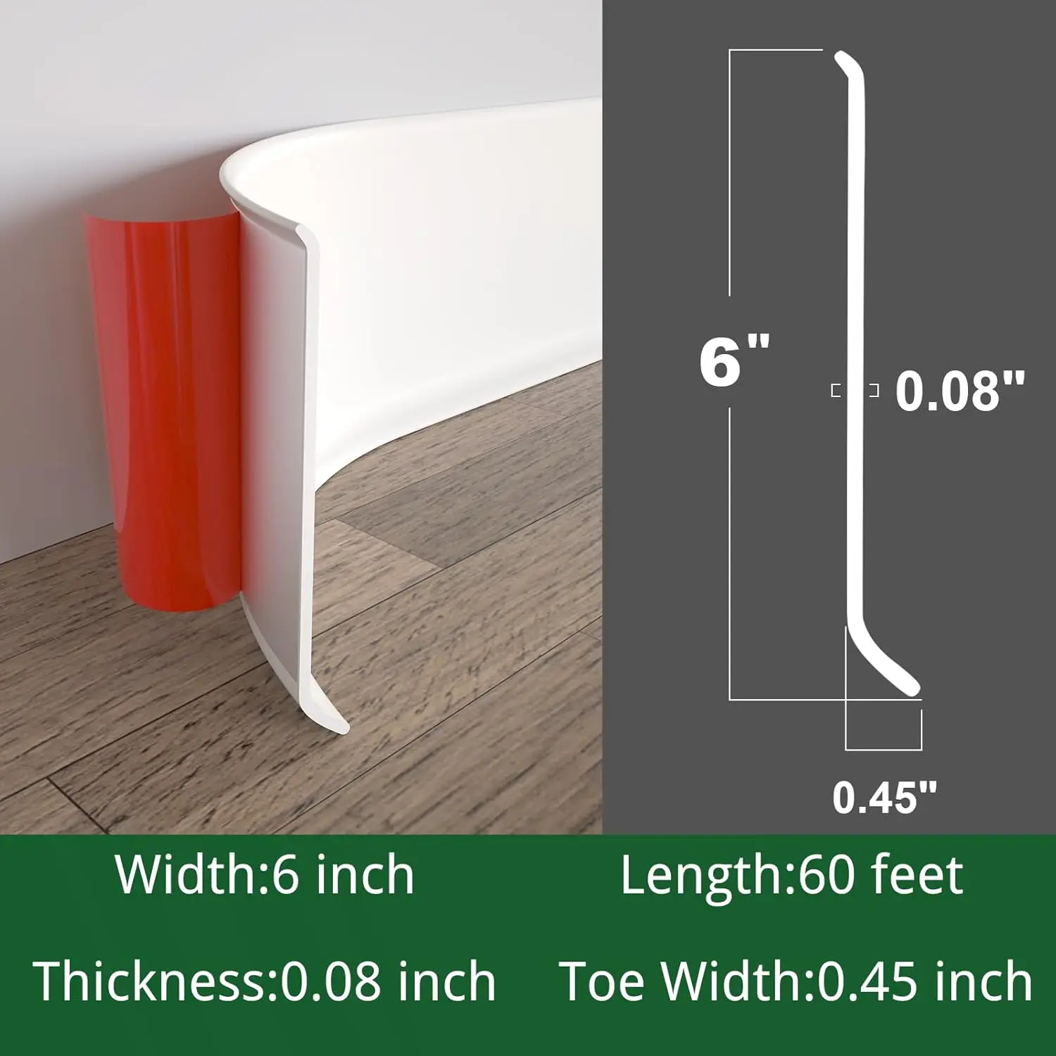Elastyczna listwa przypodłogow – Baseboard Molding Trim recenzja i cena