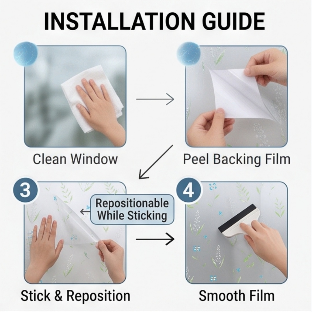 Samoprzylepna niebieska folia  – Window Insulation Film recenzja i cena
