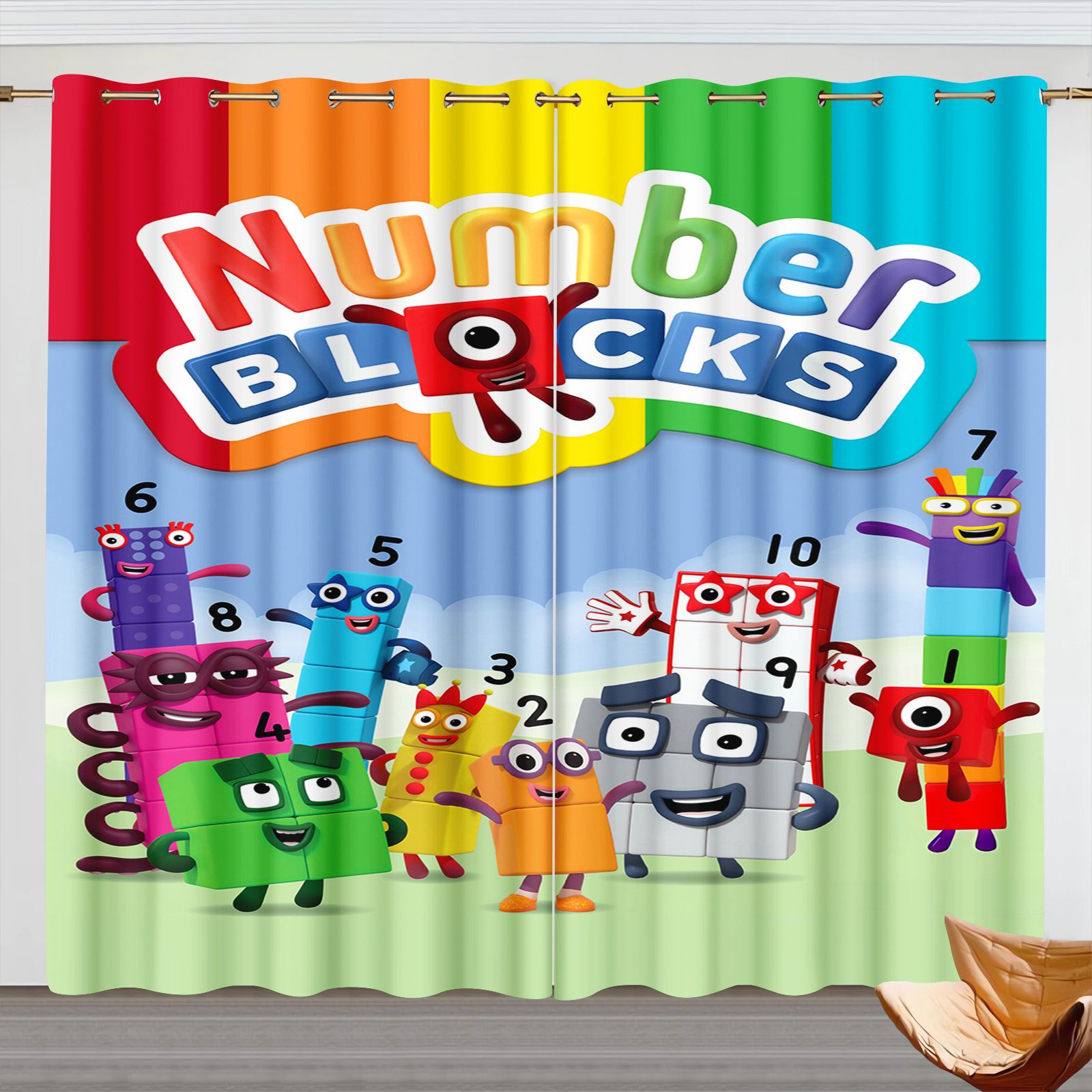 Zasłony z motywem Numberblocks – Home Improvement Kids recenzja i cena