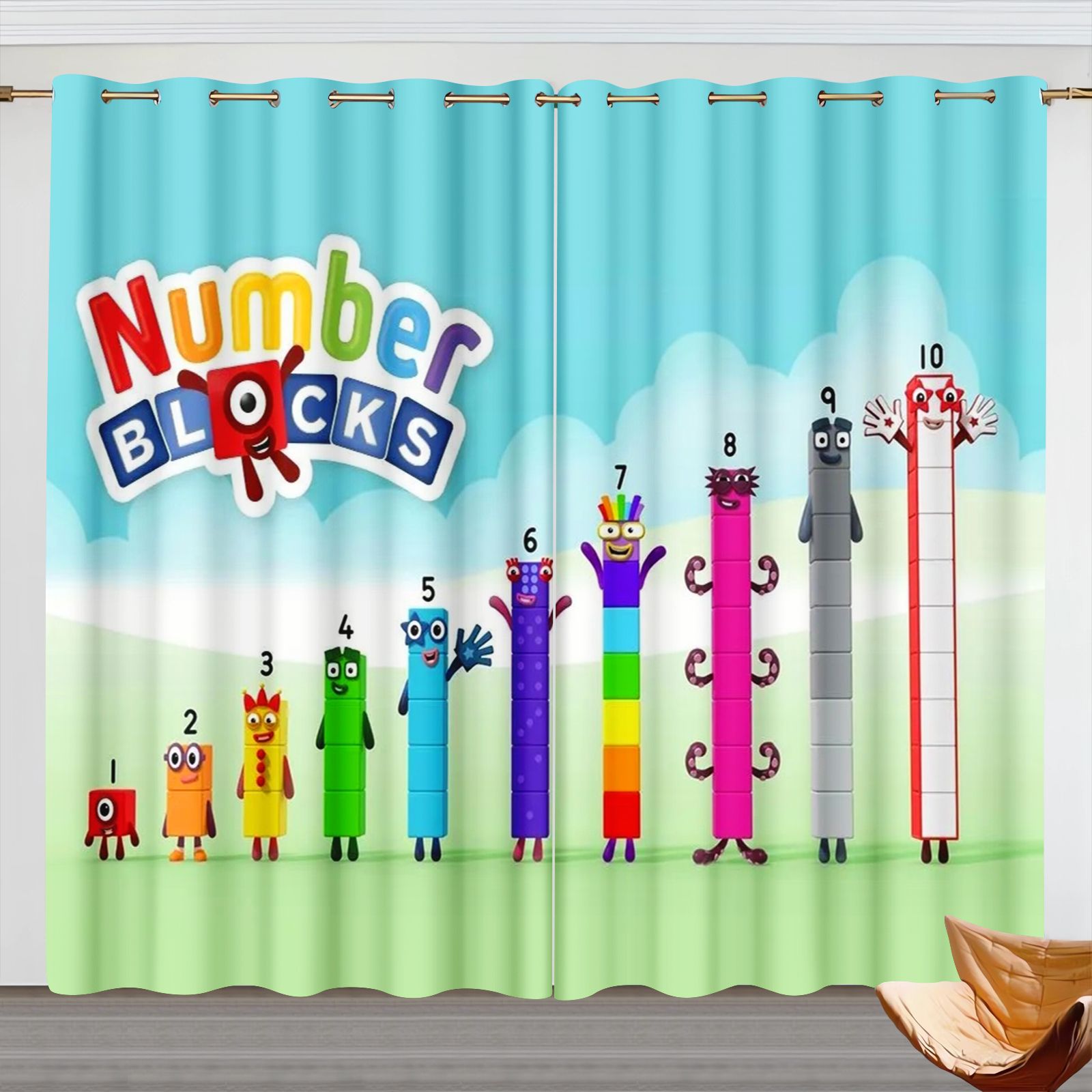 Zasłony z motywem Numberblocks – Home Improvement Kids recenzja i cena