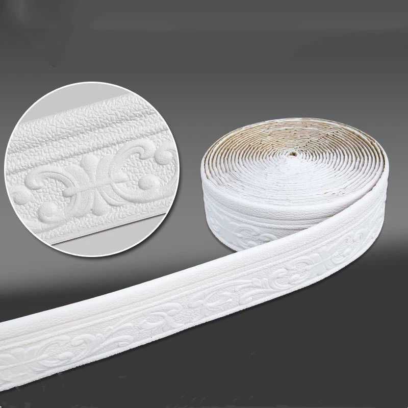 10M/Roll 3D Wall Trim Line Sam – Baseboard Molding Trim recenzja i cena